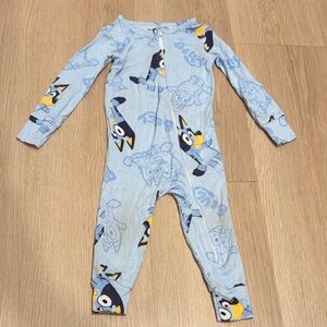 Bluey Viscose Bamboo Footless Onesie Size 12m